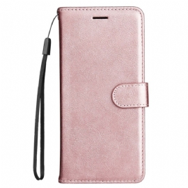 Kožený Kryt Na Xiaomi Redmi Note 14 5g Umělá Kůže S Popruhem