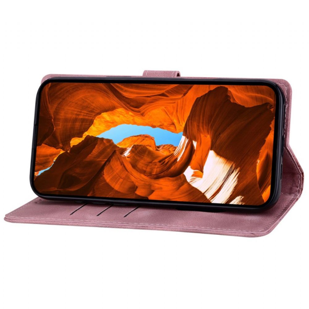 Kožený Kryt Na Xiaomi Redmi Note 14 5g Vlys A Nýty