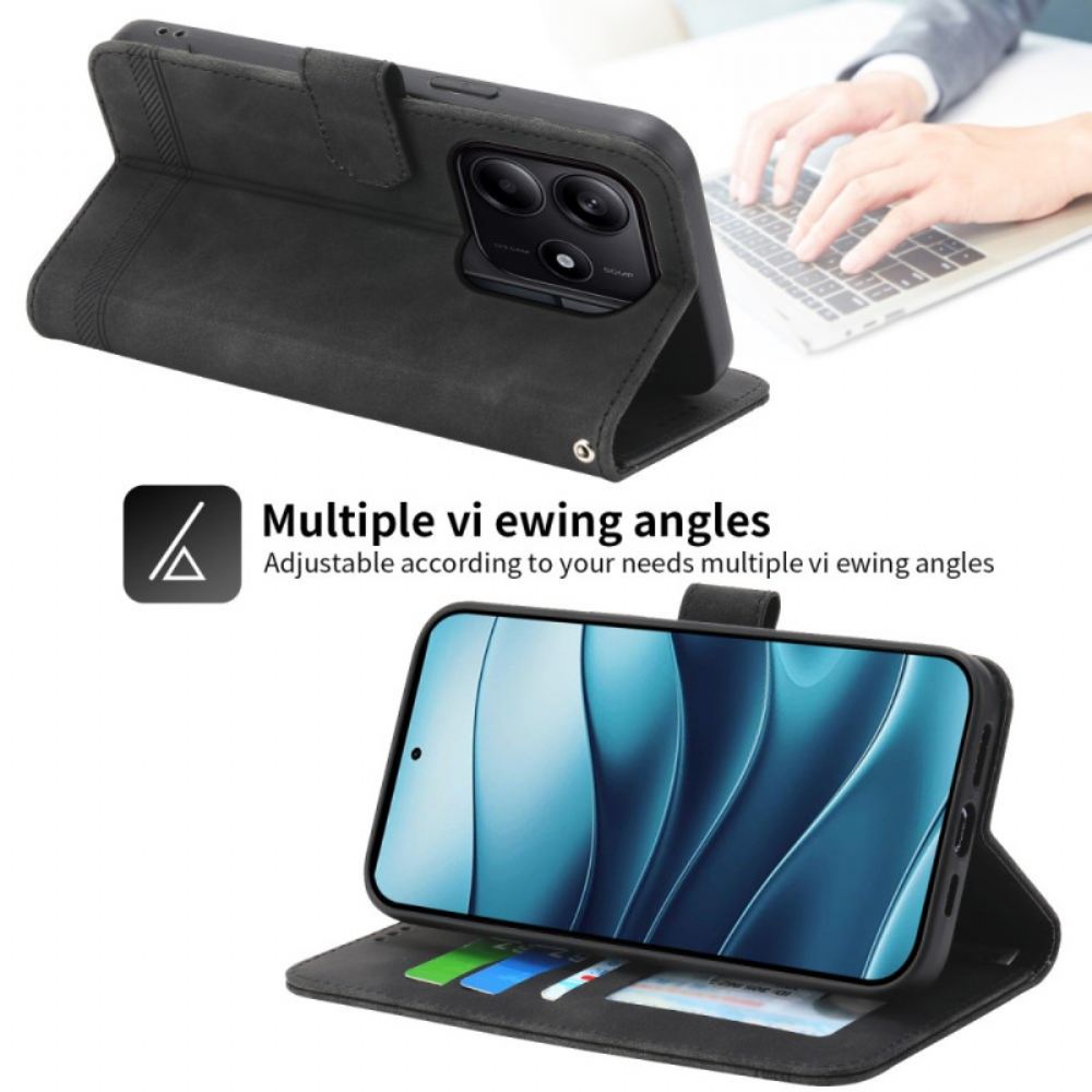 Kožený Kryt Xiaomi Redmi Note 14 5g Dierfeng