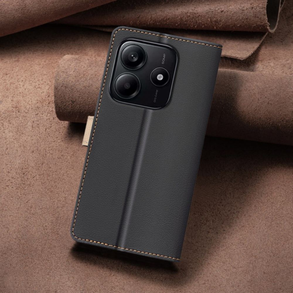 Kožený Kryt Xiaomi Redmi Note 14 5g Dvoubarevná Barva Binfen