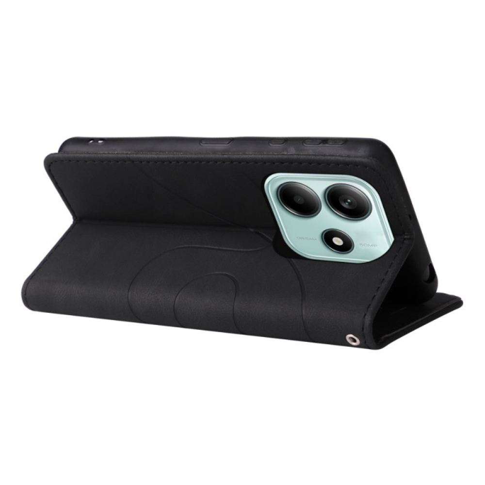 Kožený Kryt Xiaomi Redmi Note 14 5g Dvoubarevná Grafika