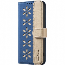 Kožený Kryt Xiaomi Redmi Note 14 5g Květinová Barva Binfen