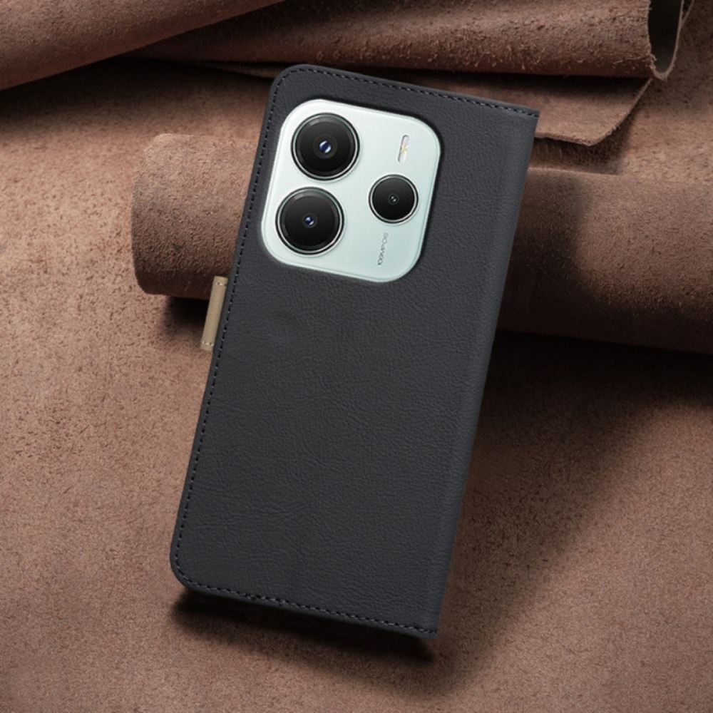 Kožený Kryt Xiaomi Redmi Note 14 5g Květinová Barva Binfen