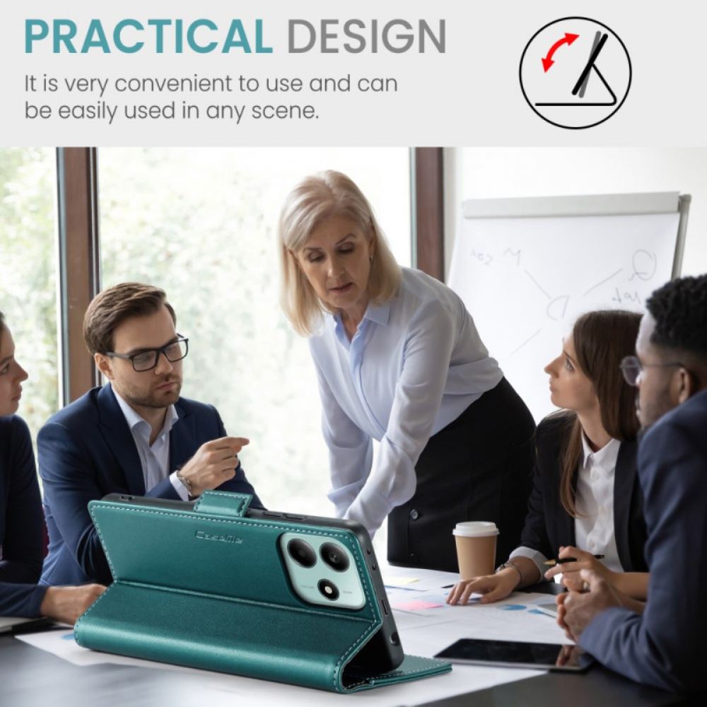 Kožený Kryt Xiaomi Redmi Note 14 5g Pouzdro