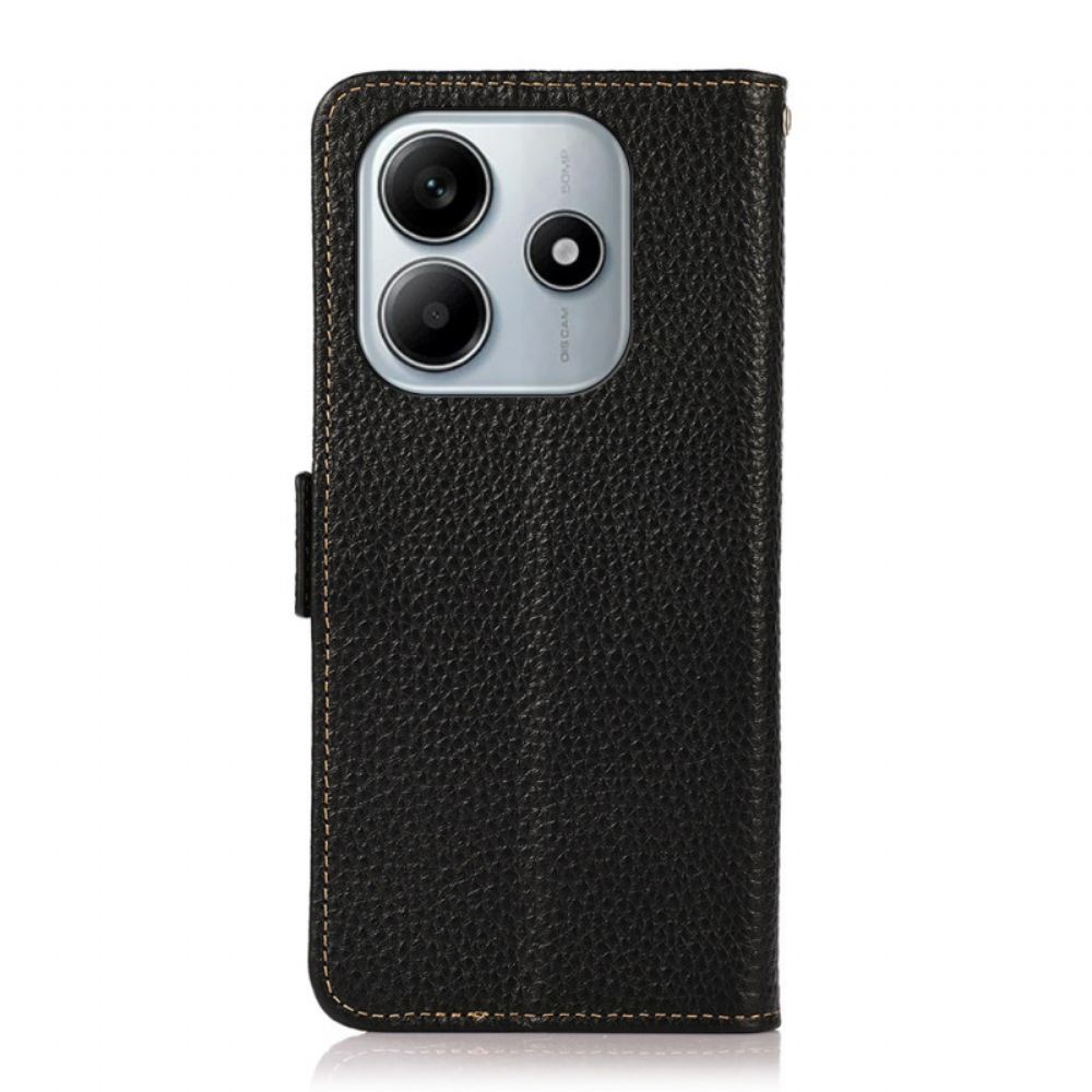 Kožený Kryt Xiaomi Redmi Note 14 5g Rfid Peněženka Khazneh