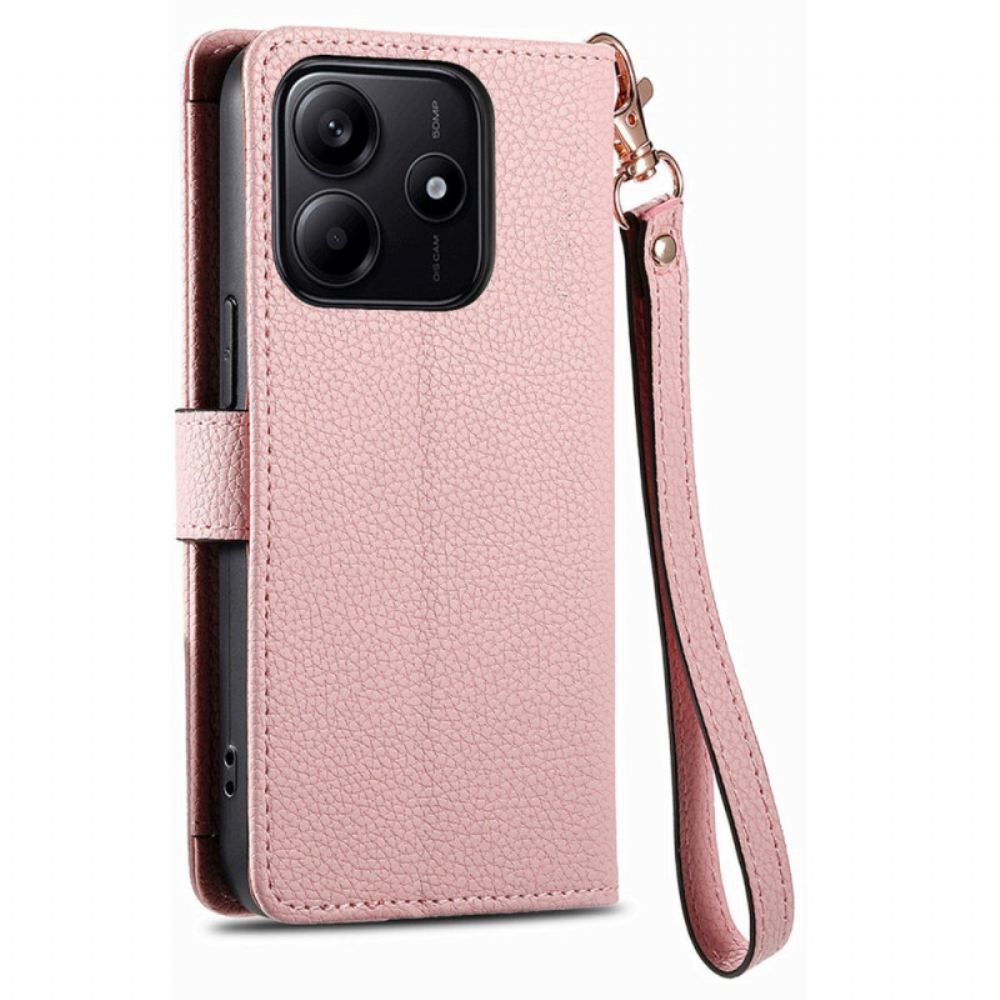 Kožený Kryt Xiaomi Redmi Note 14 5g Rfid S Peněženkou A Kapsou Na Zip S Rfid