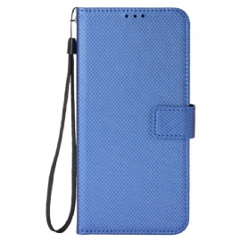 Kožený Kryt Xiaomi Redmi Note 14 5g Textura Diamantu