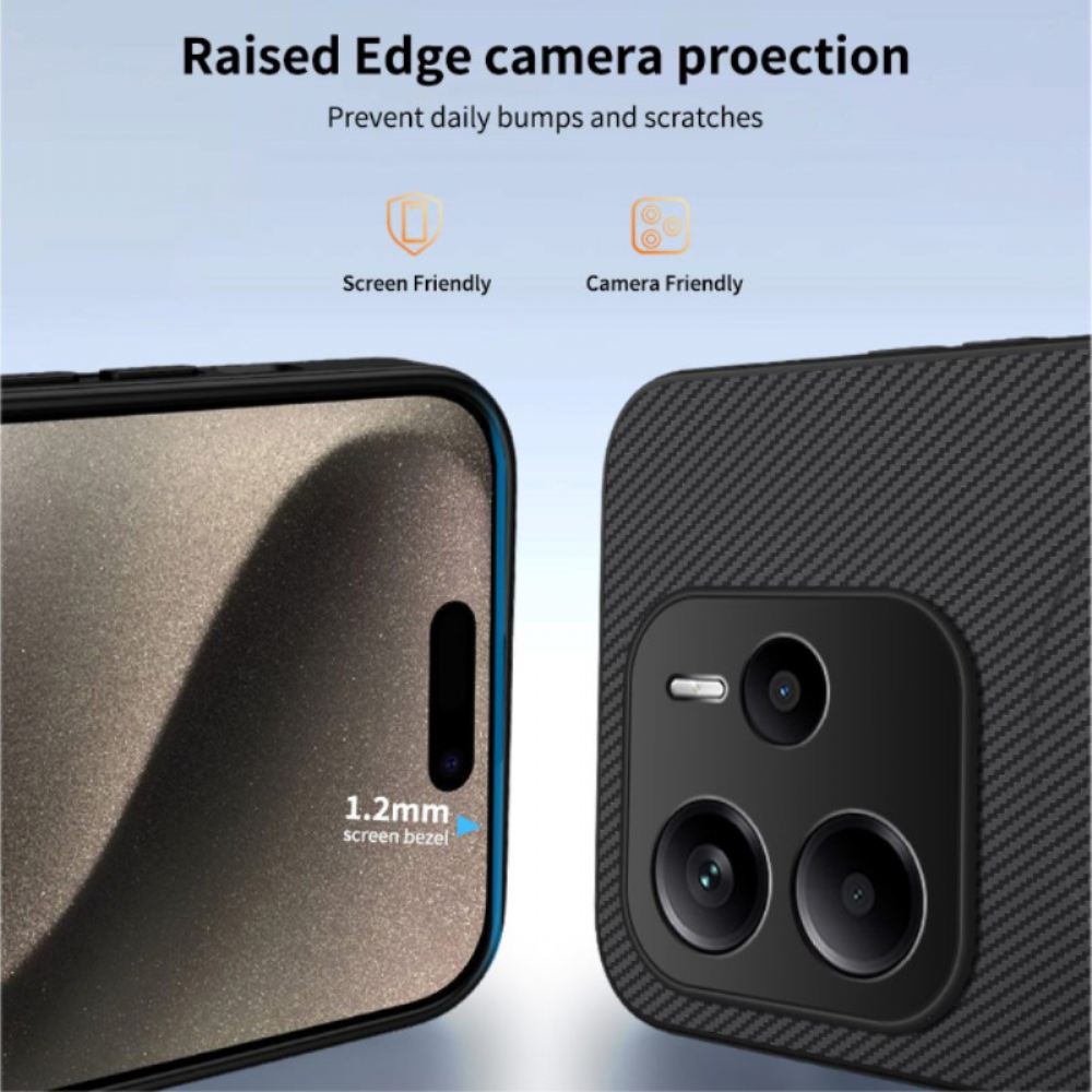 Kryt Na Xiaomi Redmi Note 14 5g Karbon Kompatibilní S Vlákny Magsafe