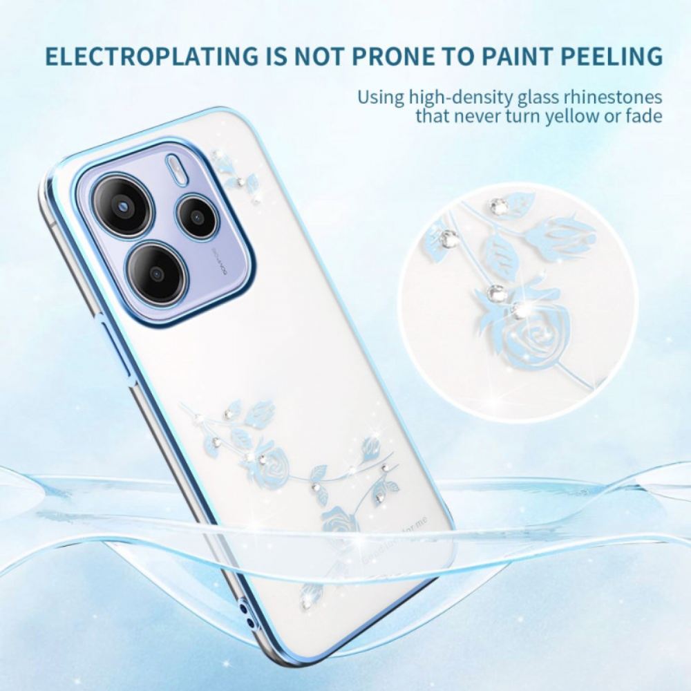 Kryt Xiaomi Redmi Note 14 5g Kadem Květiny A Kamínky