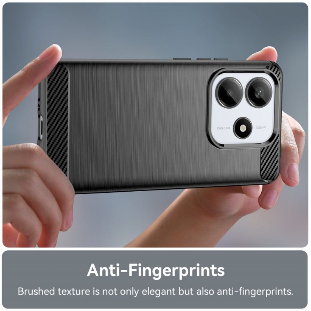 Kryt Xiaomi Redmi Note 14 5g Kartáčovaný Uhlíkový Materiál