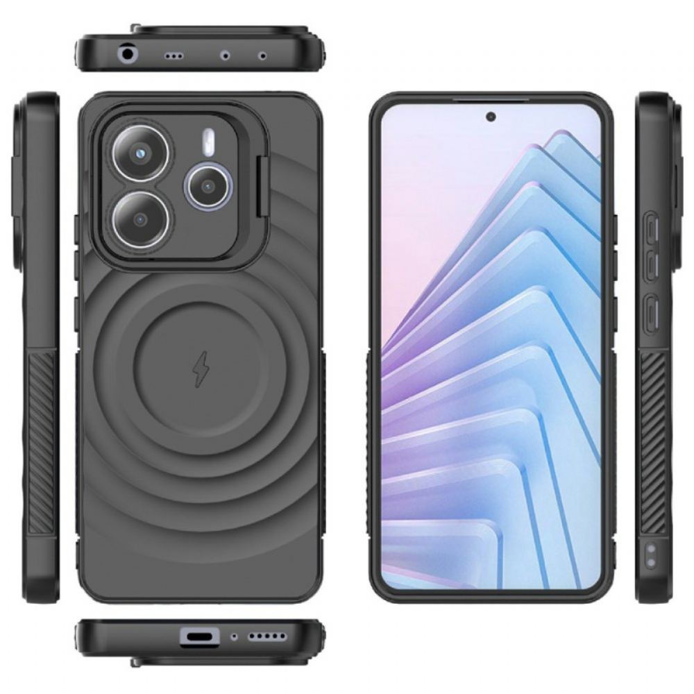 Kryt Xiaomi Redmi Note 14 5g Kompatibilní S Magsafe A Vlnitým Designem