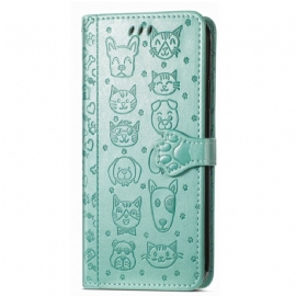 Peněženková Pouzdra Xiaomi Redmi Note 14 5g Animovaná Zvířata