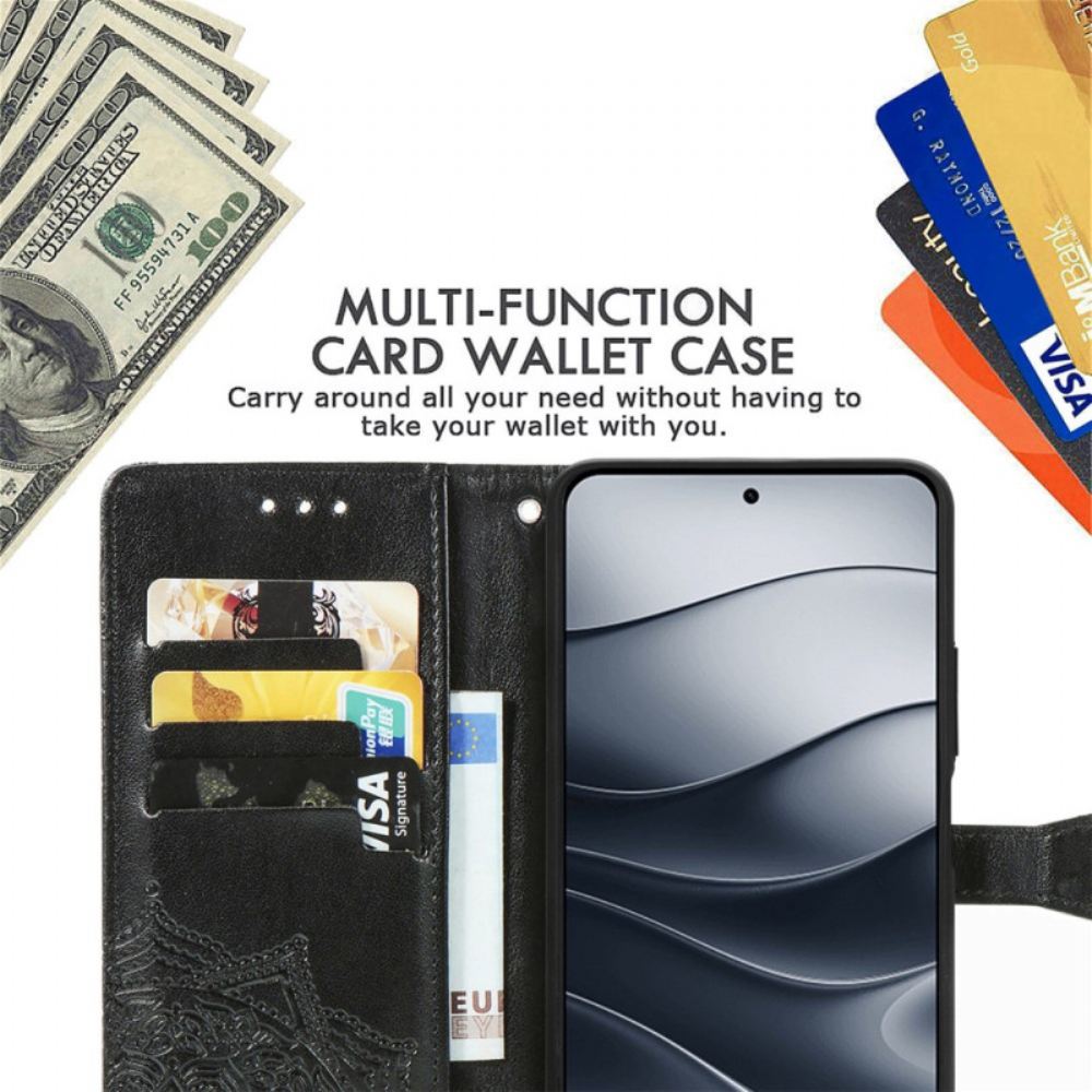 Peněženková Pouzdra Xiaomi Redmi Note 14 5g Barokní Mandala