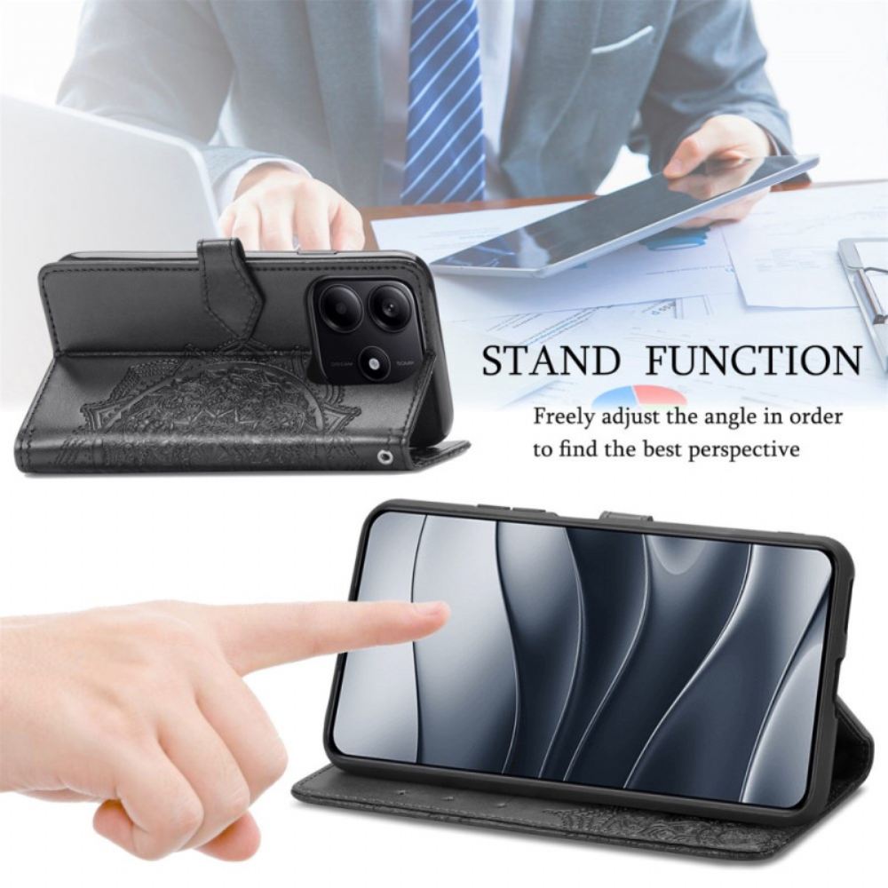 Peněženková Pouzdra Xiaomi Redmi Note 14 5g Barokní Mandala