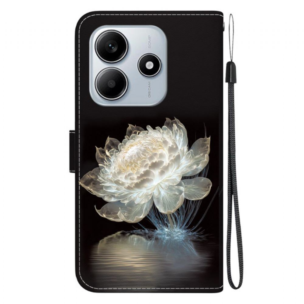 Peněženková Pouzdra Xiaomi Redmi Note 14 5g Křišťálová Pivoňka