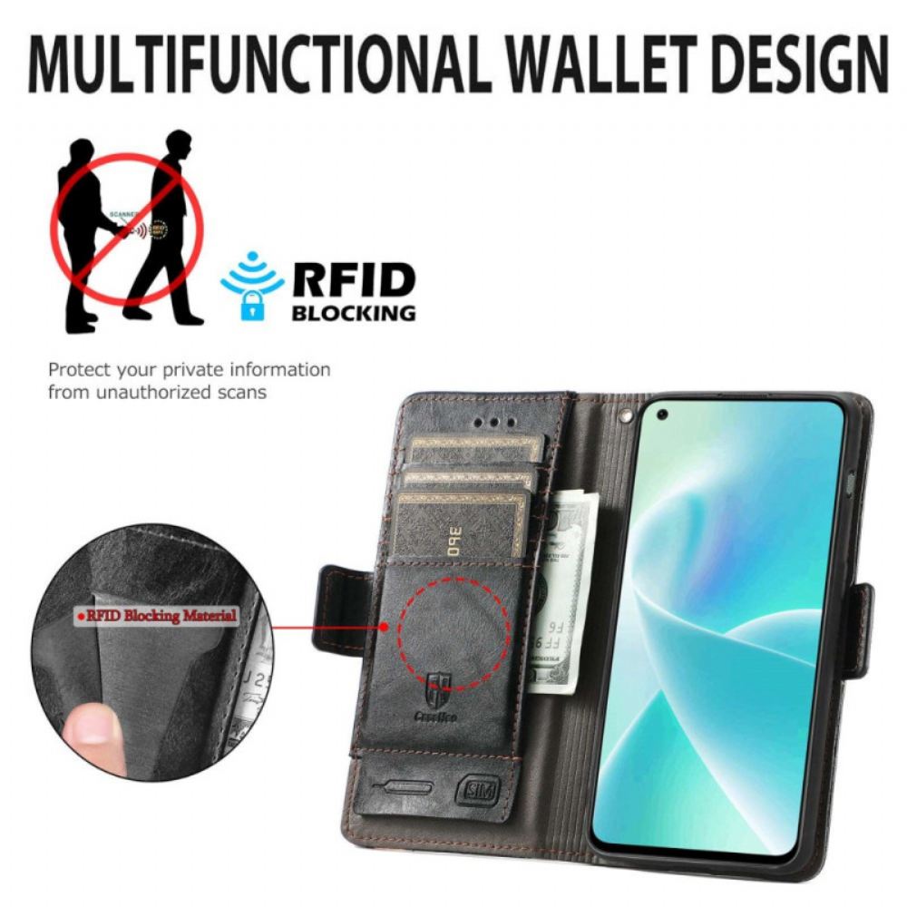 Flipové Pouzdro Na OnePlus Nord 2T 5G Držák Rfid Karty