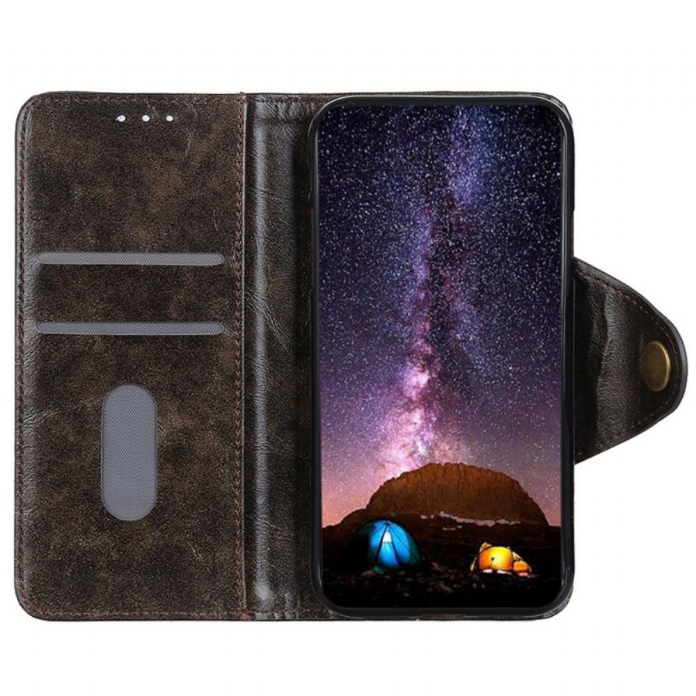 Flipové Pouzdro Na OnePlus Nord 2T 5G Vintage Knoflík Z Umělé Kůže