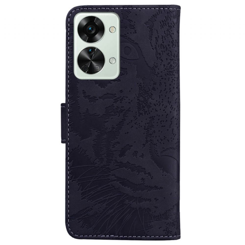 Flipové Pouzdro Na OnePlus Nord 2T 5G Vzor Tygra
