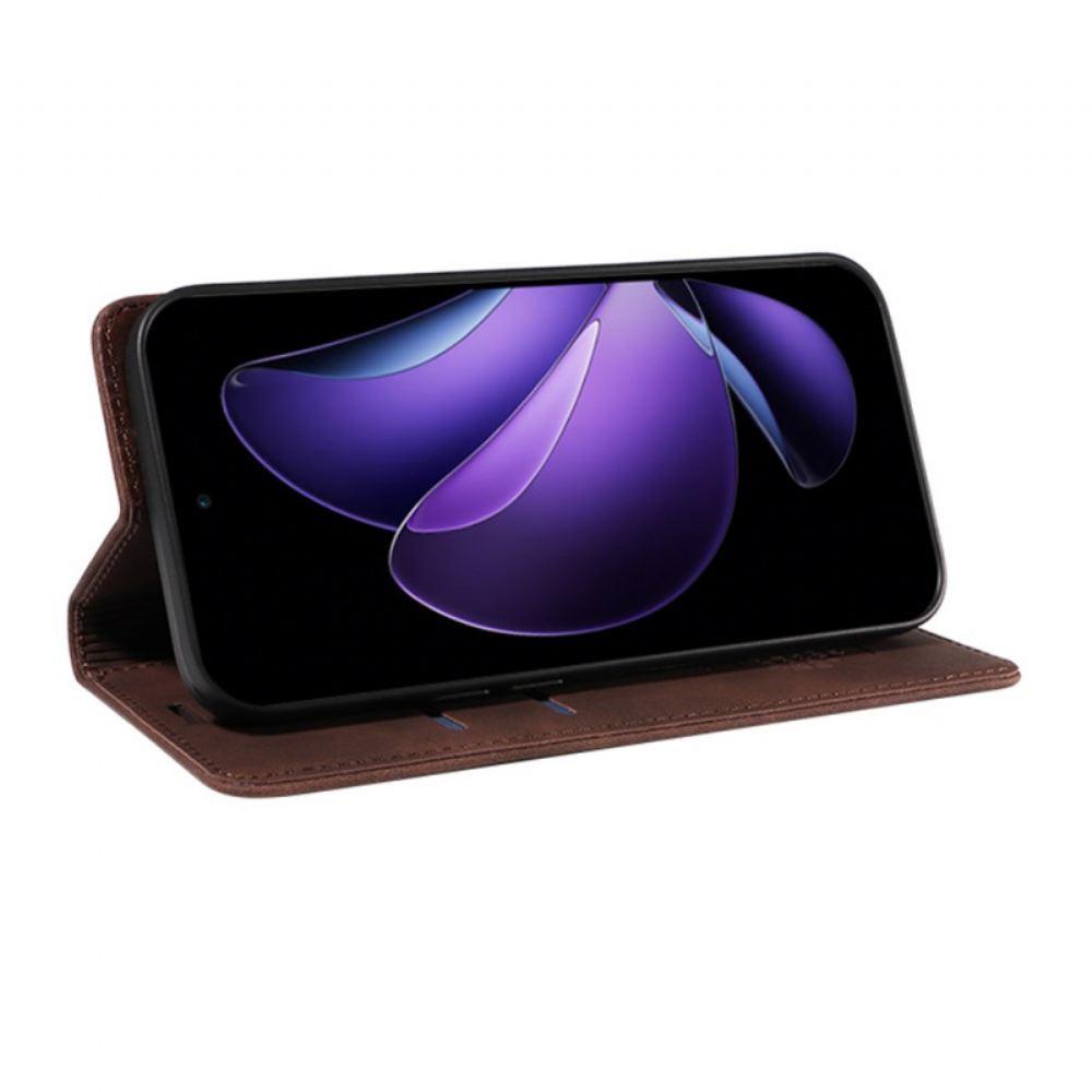 Kožené Pouzdro Folio Na Oppo Reno 13f 4g / 5g / 13 Fs 5g Technologie Anti-rfid Betopnice