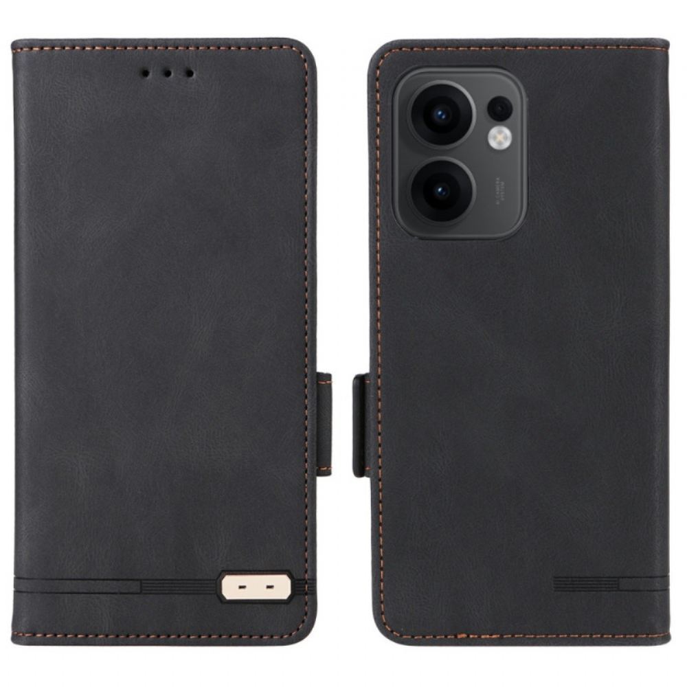 Kožený Kryt Oppo Reno 13f 4g / 5g / 13 Fs 5g Retro Design