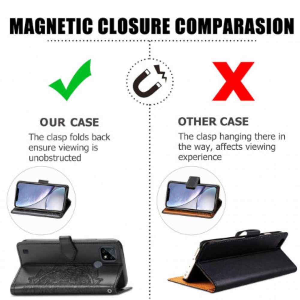 Flipové Pouzdro Na Realme C21 Středověká Mandala