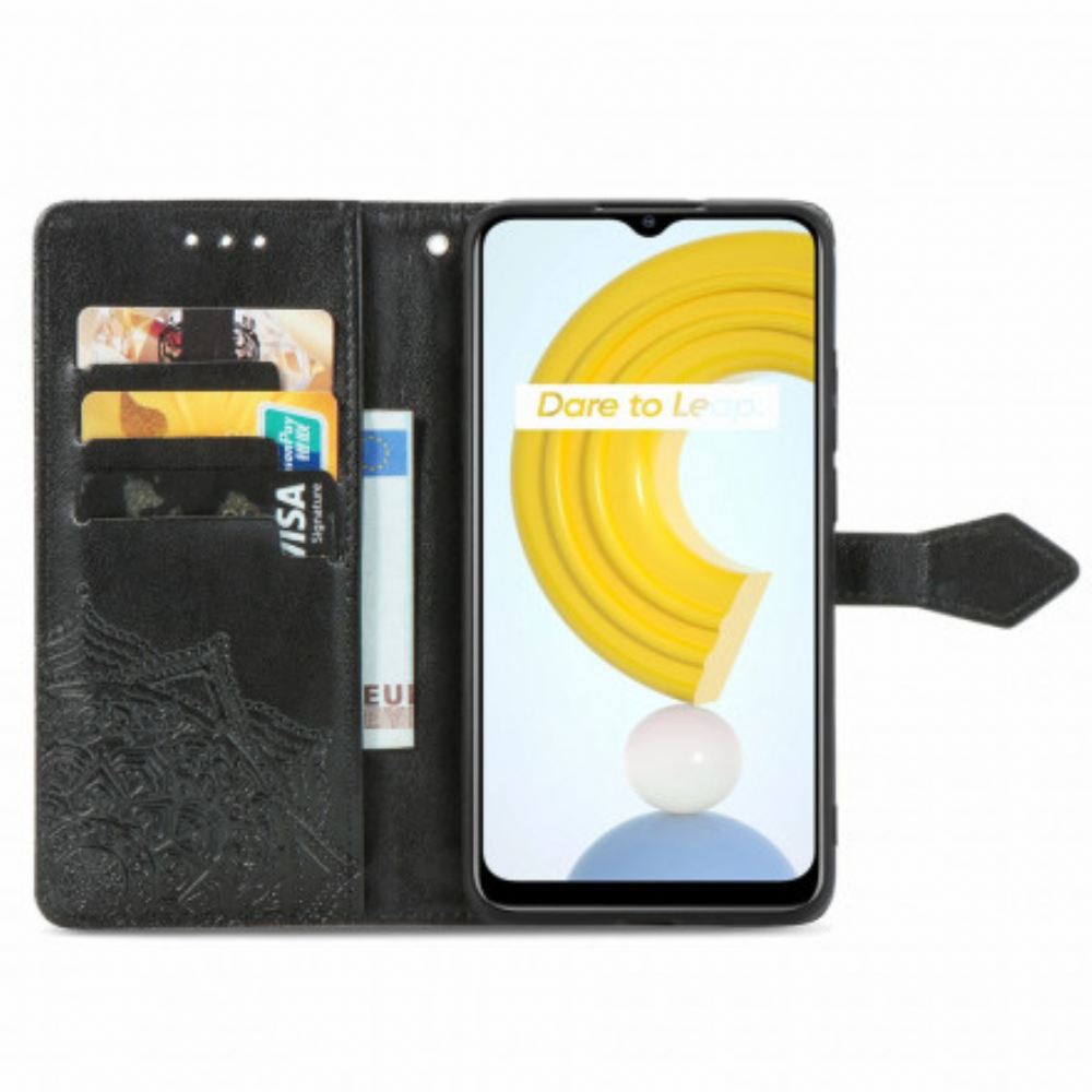 Flipové Pouzdro Na Realme C21 Středověká Mandala