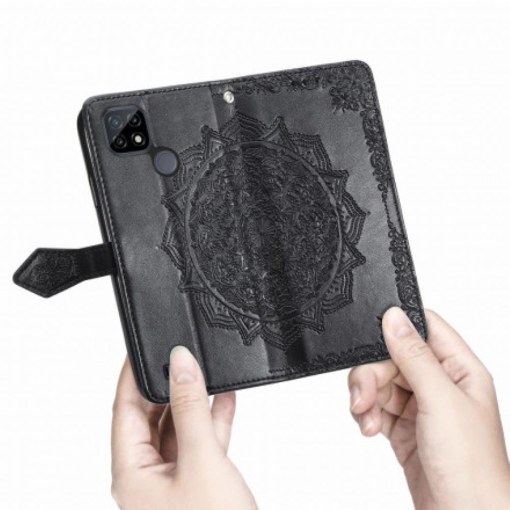 Flipové Pouzdro Na Realme C21 Středověká Mandala