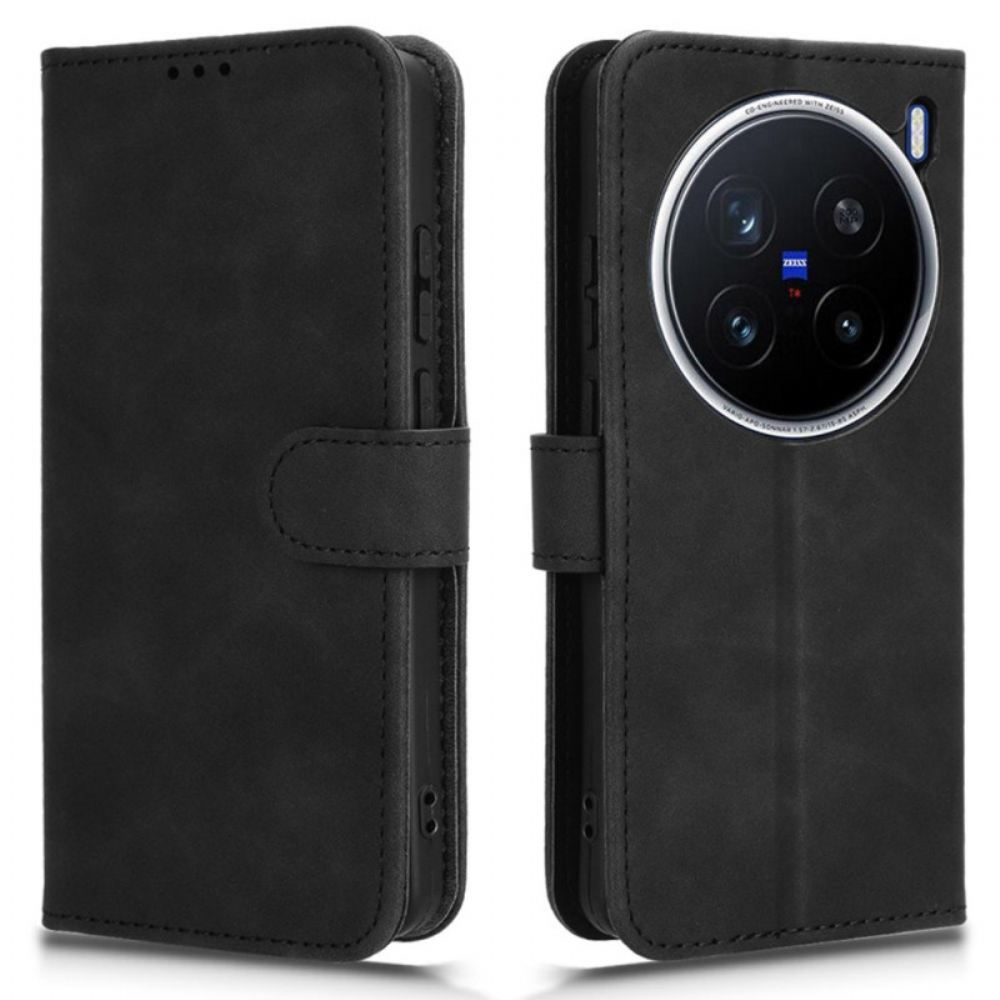 Kožený Kryt Na Vivo X200 Pro Semišový Efekt