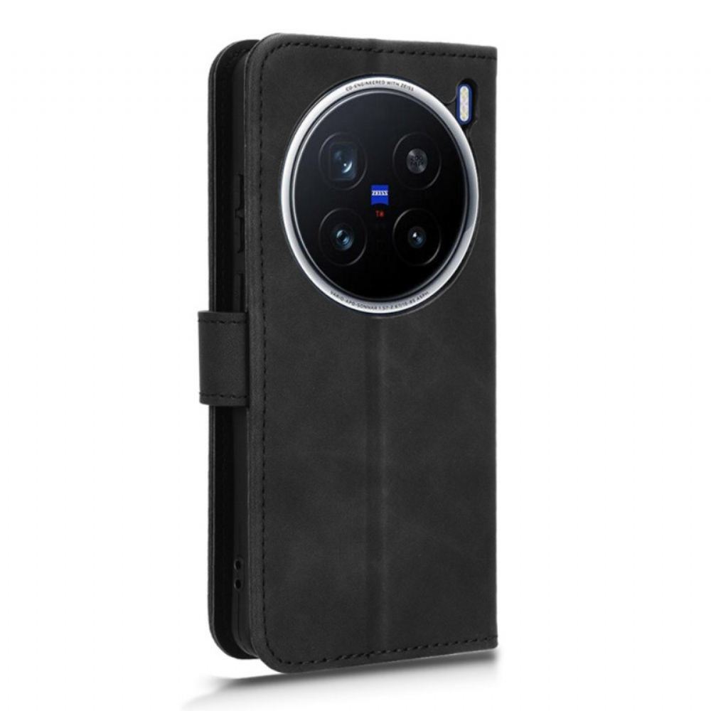 Kožený Kryt Na Vivo X200 Pro Semišový Efekt