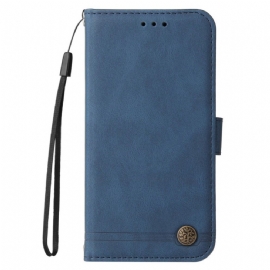 Kožený Kryt Vivo X200 Pro Dekorativní Nýt S Efektem Semiše