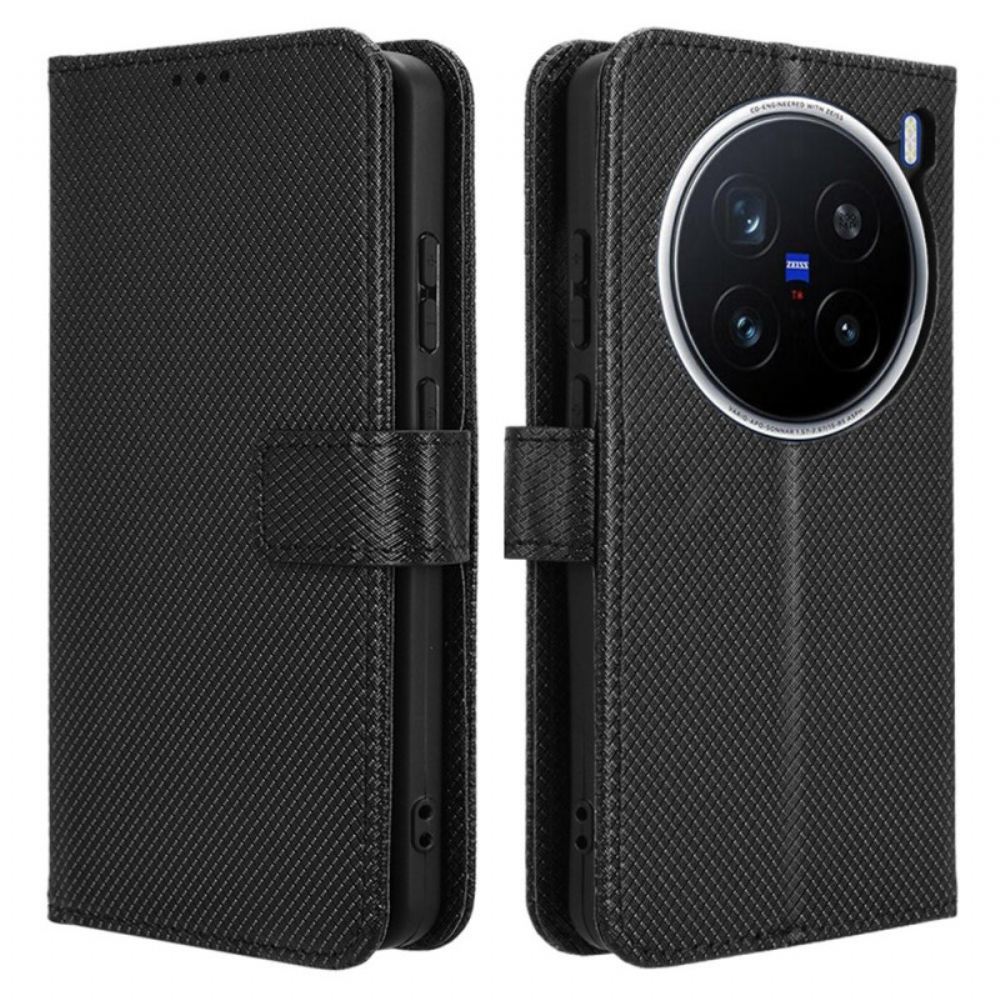 Kožený Kryt Vivo X200 Pro Diamantová Textura