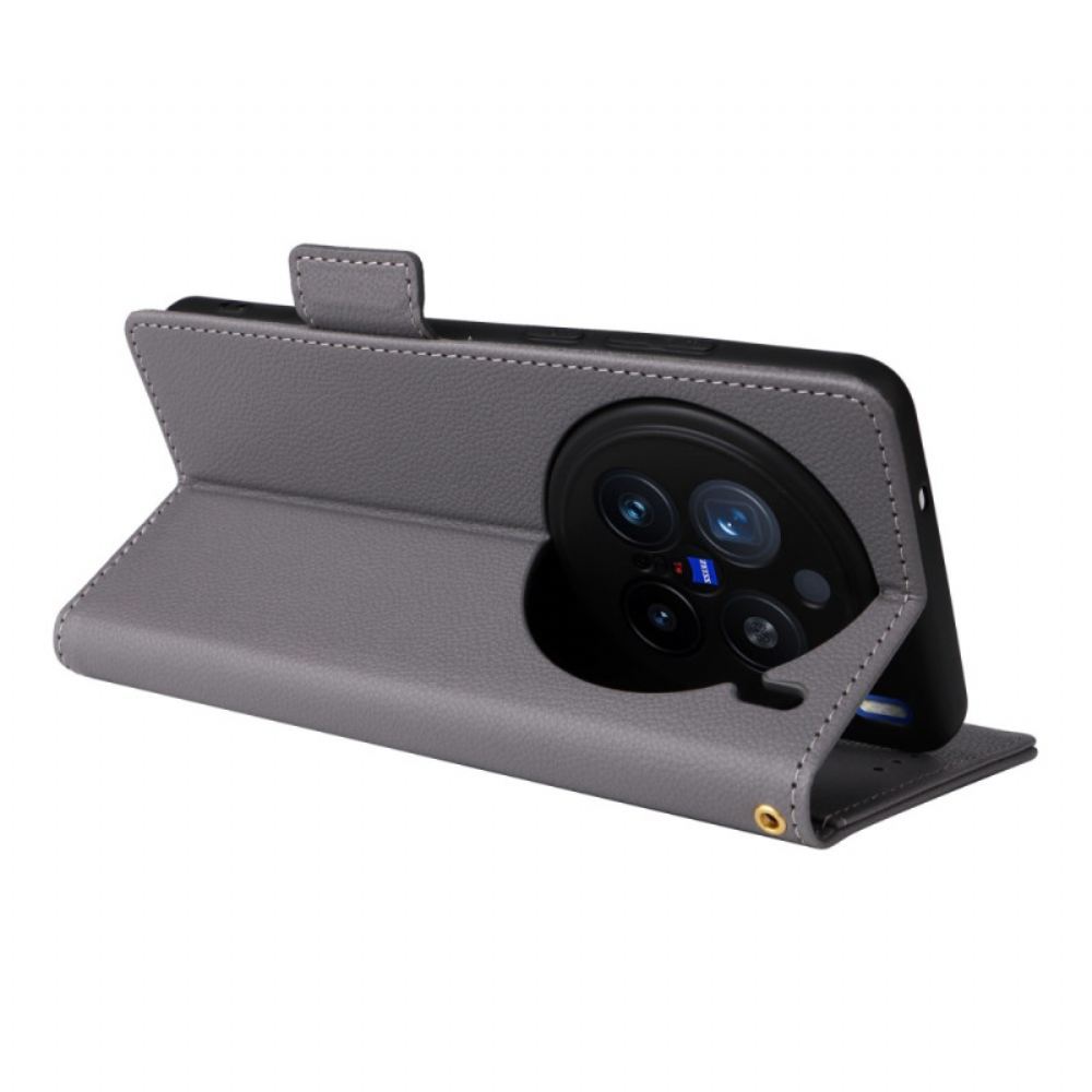 Kožený Kryt Vivo X200 Pro Řemínek Z Umělé Kůže