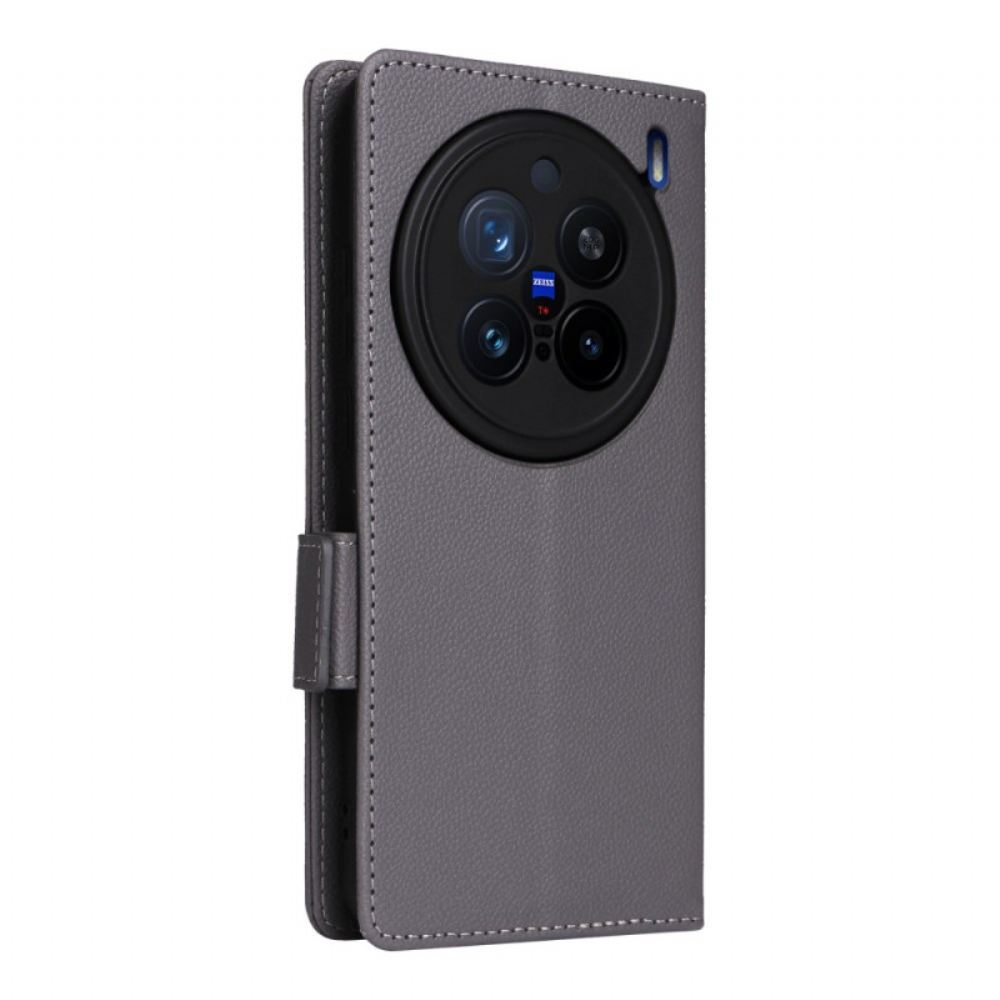 Kožený Kryt Vivo X200 Pro Řemínek Z Umělé Kůže