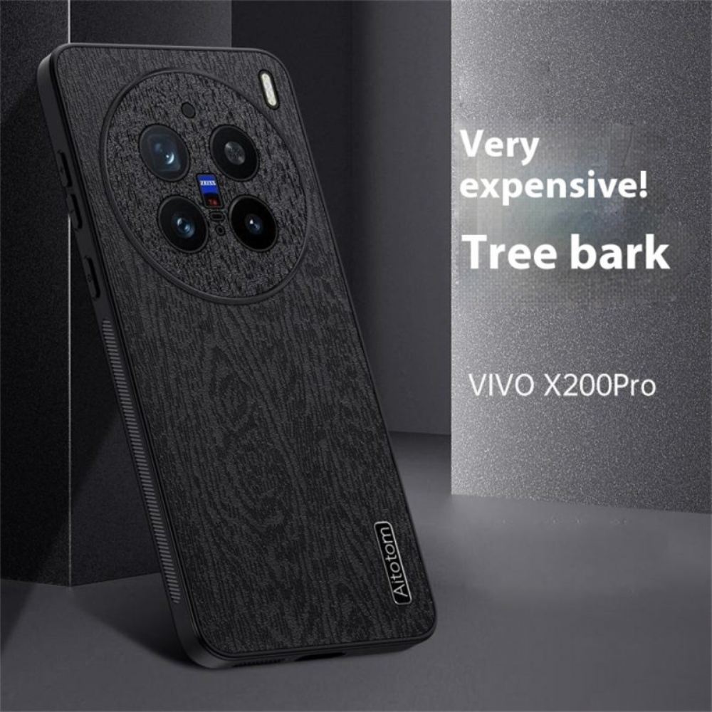 Kryt Vivo X200 Pro Textura Dřeva