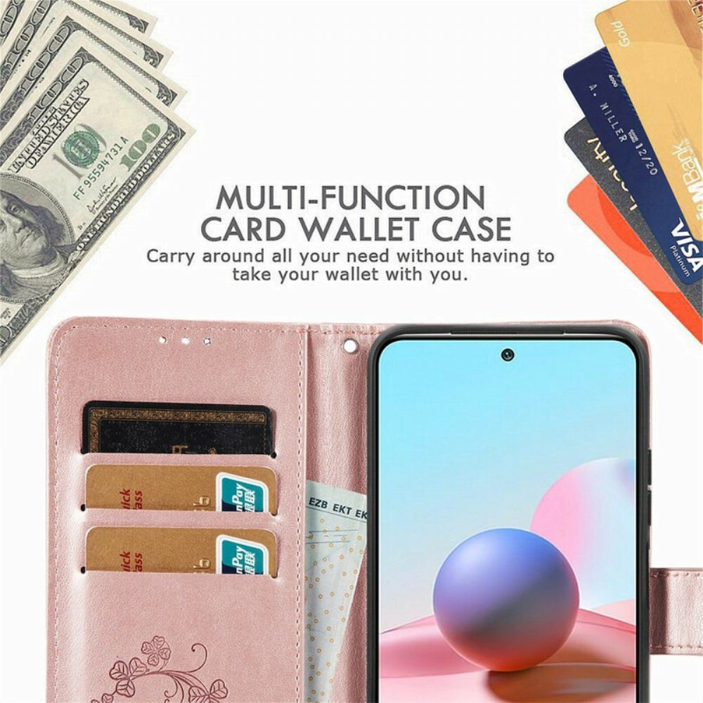 Flipové Pouzdro Na Xiaomi Redmi Note 10 5G / Poco M3 Pro 5G Květiny Ve Větru