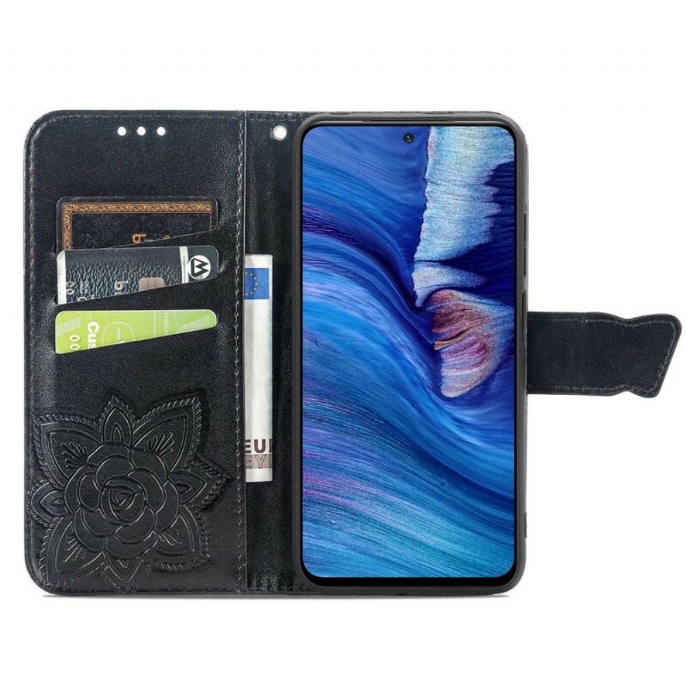 Flipové Pouzdro Na Xiaomi Redmi Note 10 5G / Poco M3 Pro 5G Poloviční Motýl