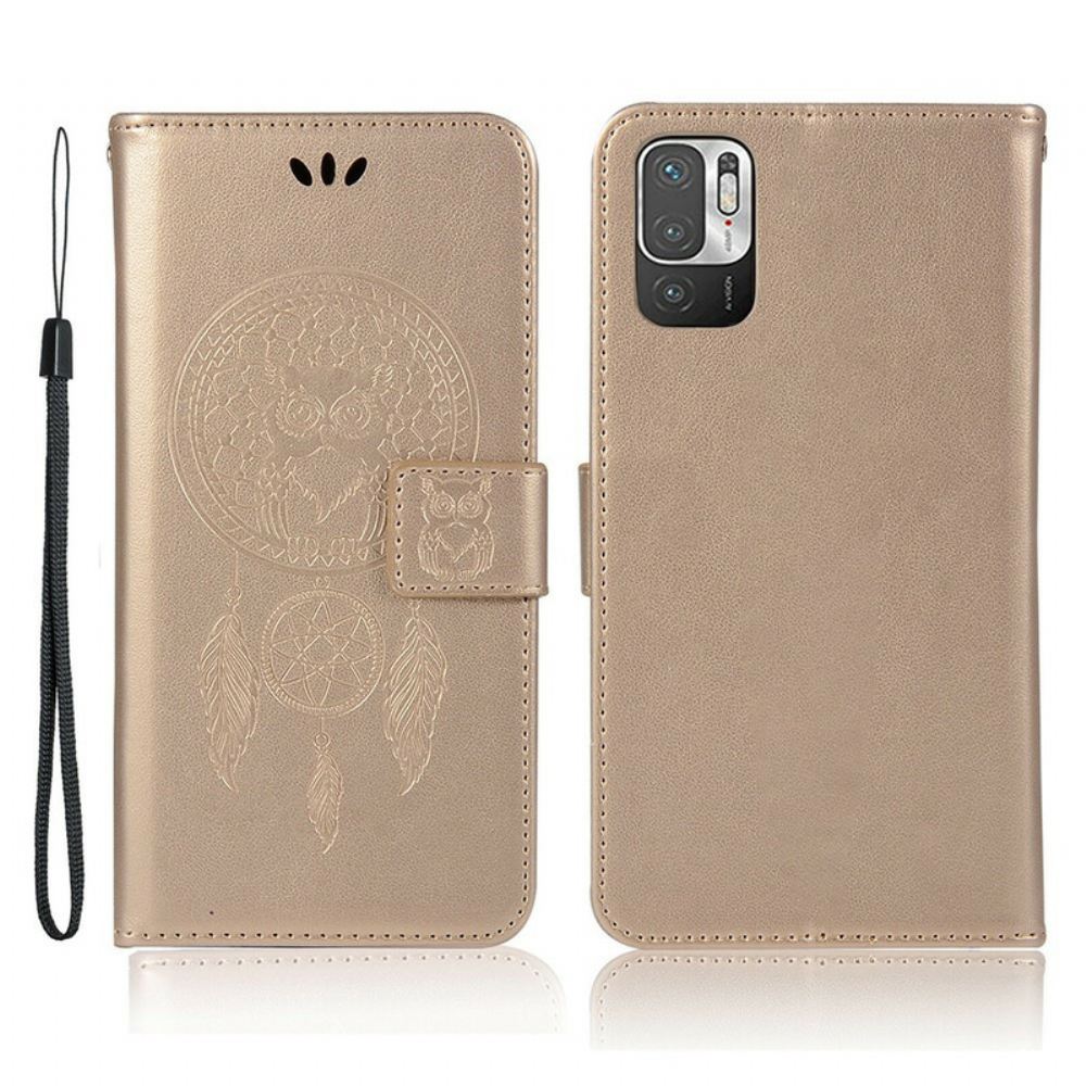 Flipové Pouzdro Na Xiaomi Redmi Note 10 5G / Poco M3 Pro 5G Sova Lapač Snů