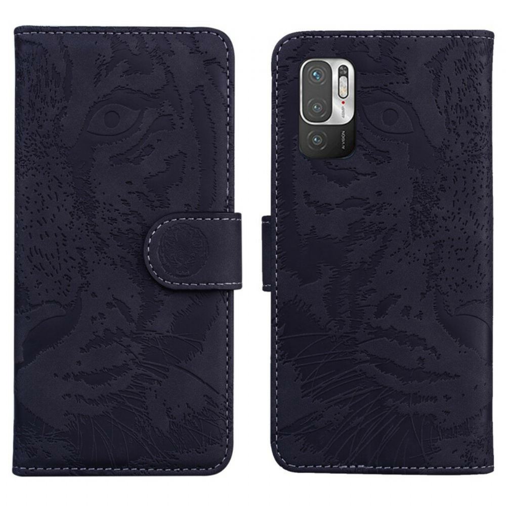 Flipové Pouzdro Na Xiaomi Redmi Note 10 5G / Poco M3 Pro 5G Tiger Face Print