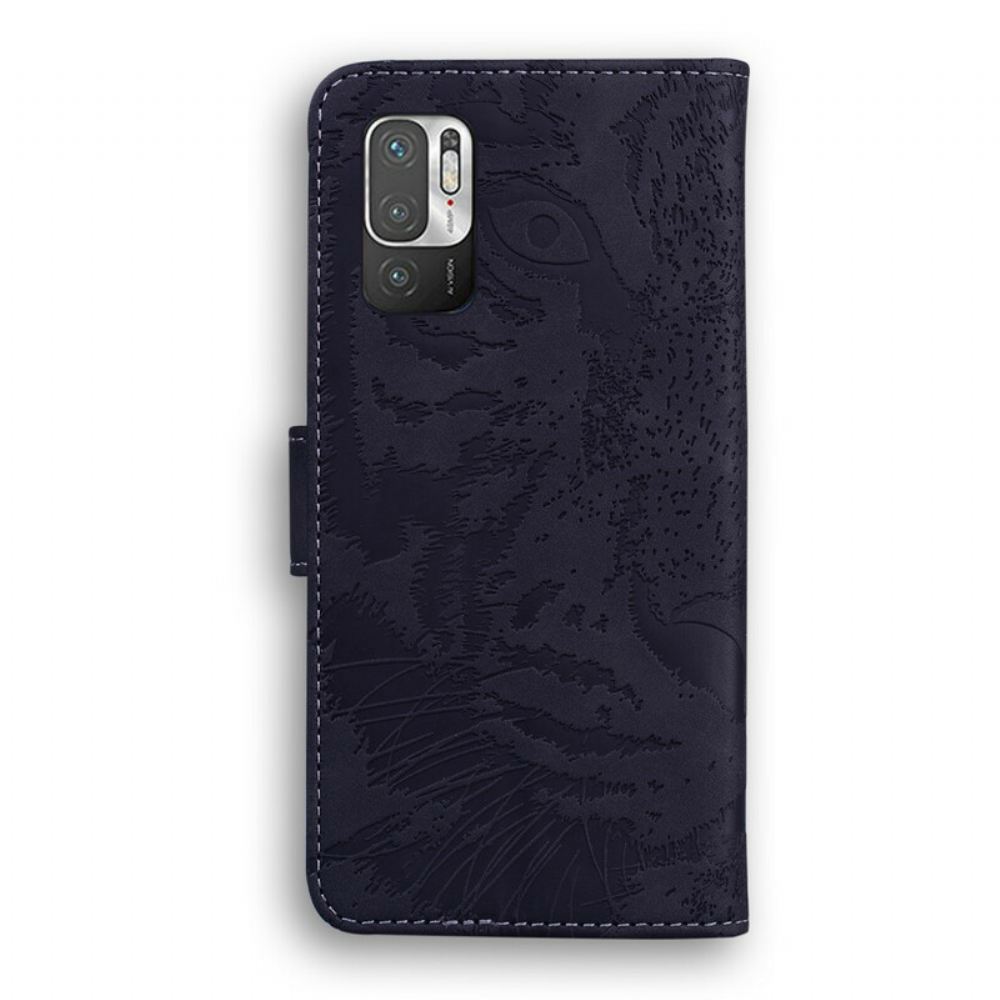 Flipové Pouzdro Na Xiaomi Redmi Note 10 5G / Poco M3 Pro 5G Tiger Face Print