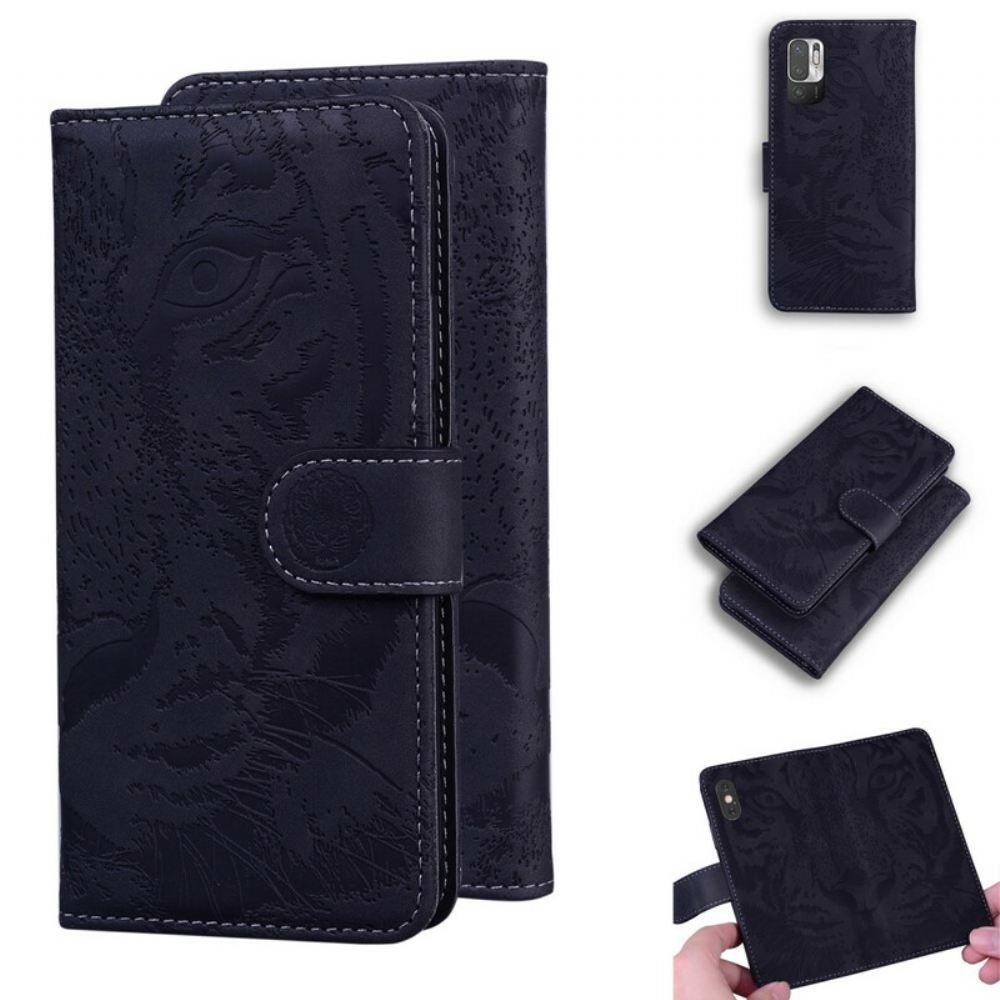 Flipové Pouzdro Na Xiaomi Redmi Note 10 5G / Poco M3 Pro 5G Tiger Face Print