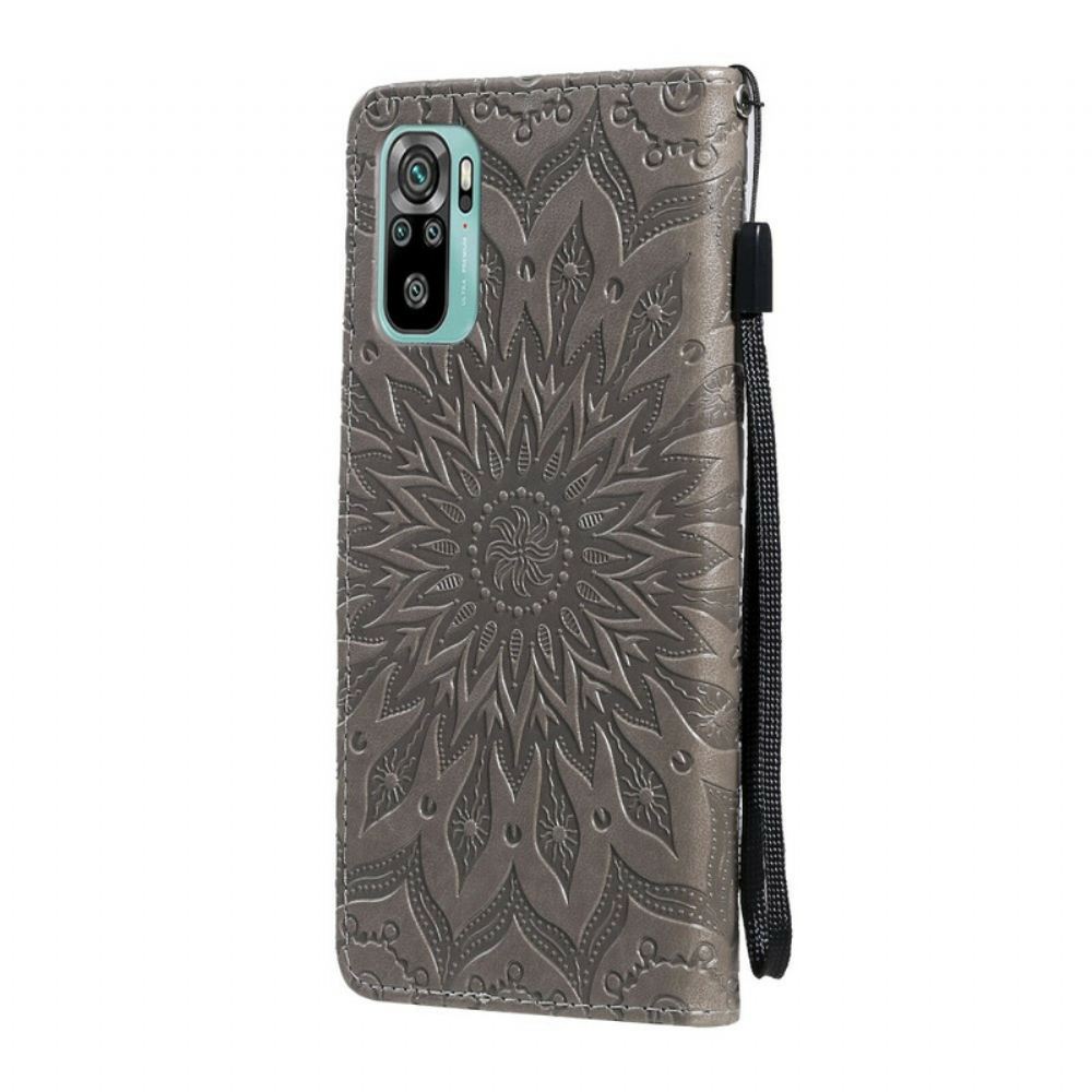 Kožené Pouzdro Na Xiaomi Redmi Note 10 5G / Poco M3 Pro 5G Slunečnice