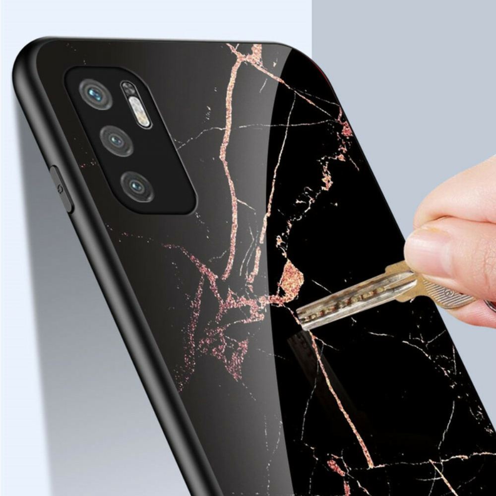 Kryt Na Xiaomi Redmi Note 10 5G / Poco M3 Pro 5G Tvrzené Sklo V Barvách Mramoru