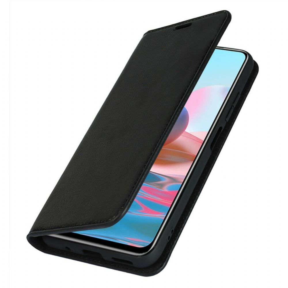 Kryty Na Mobil Na Xiaomi Redmi Note 10 5G / Poco M3 Pro 5G Flipové Pouzdro Pravá Kůže