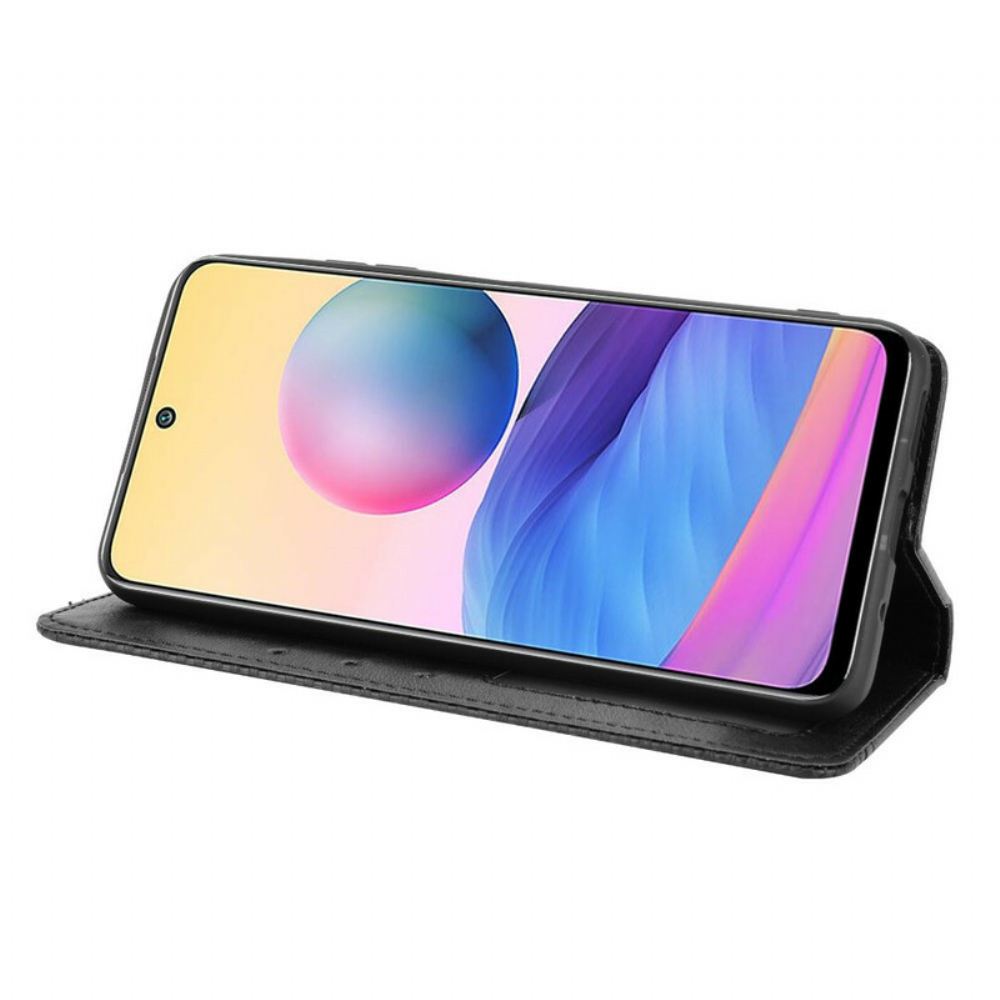Kryty Na Mobil Na Xiaomi Redmi Note 10 5G / Poco M3 Pro 5G Flipové Pouzdro Stylizovaný Vintage Kožený Efekt