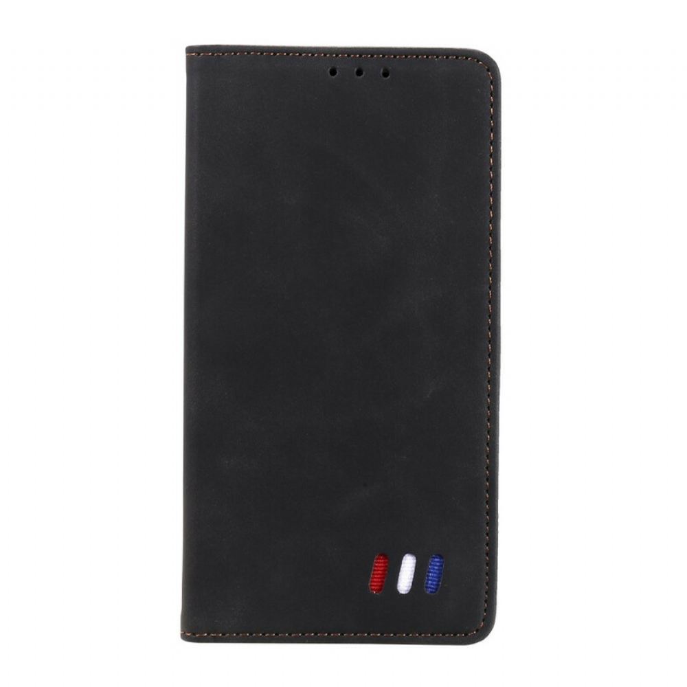 Kryty Na Mobil Na Xiaomi Redmi Note 10 5G / Poco M3 Pro 5G Flipové Pouzdro Tříbarevný Kožený Styl