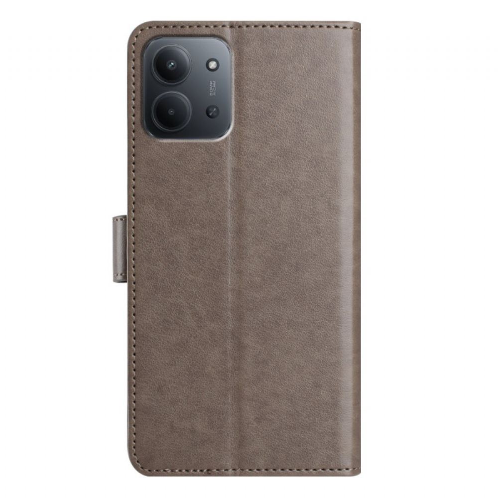 Kožený Kryt Na Poco C85 8 Přihrádek Na Karty