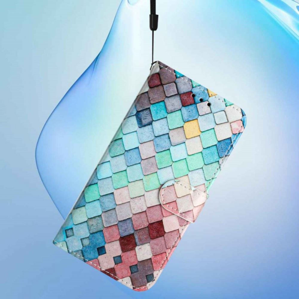 Kožený Kryt Na Poco C85 Mřížka