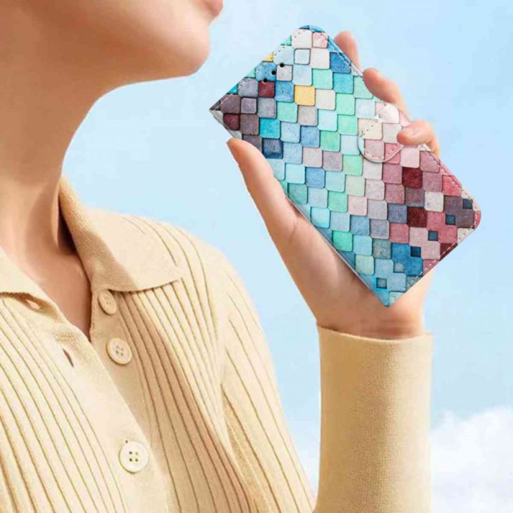 Kožený Kryt Na Poco C85 Mřížka