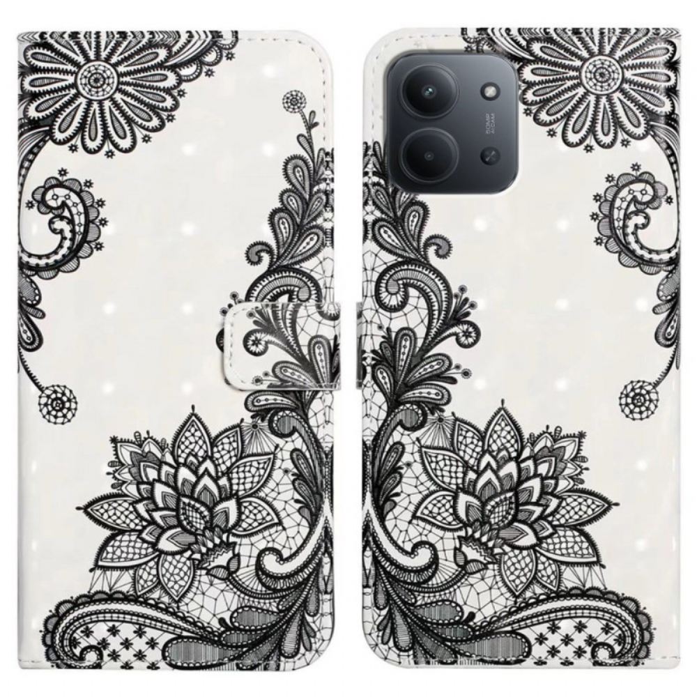 Kožený Kryt Poco C85 Krajka