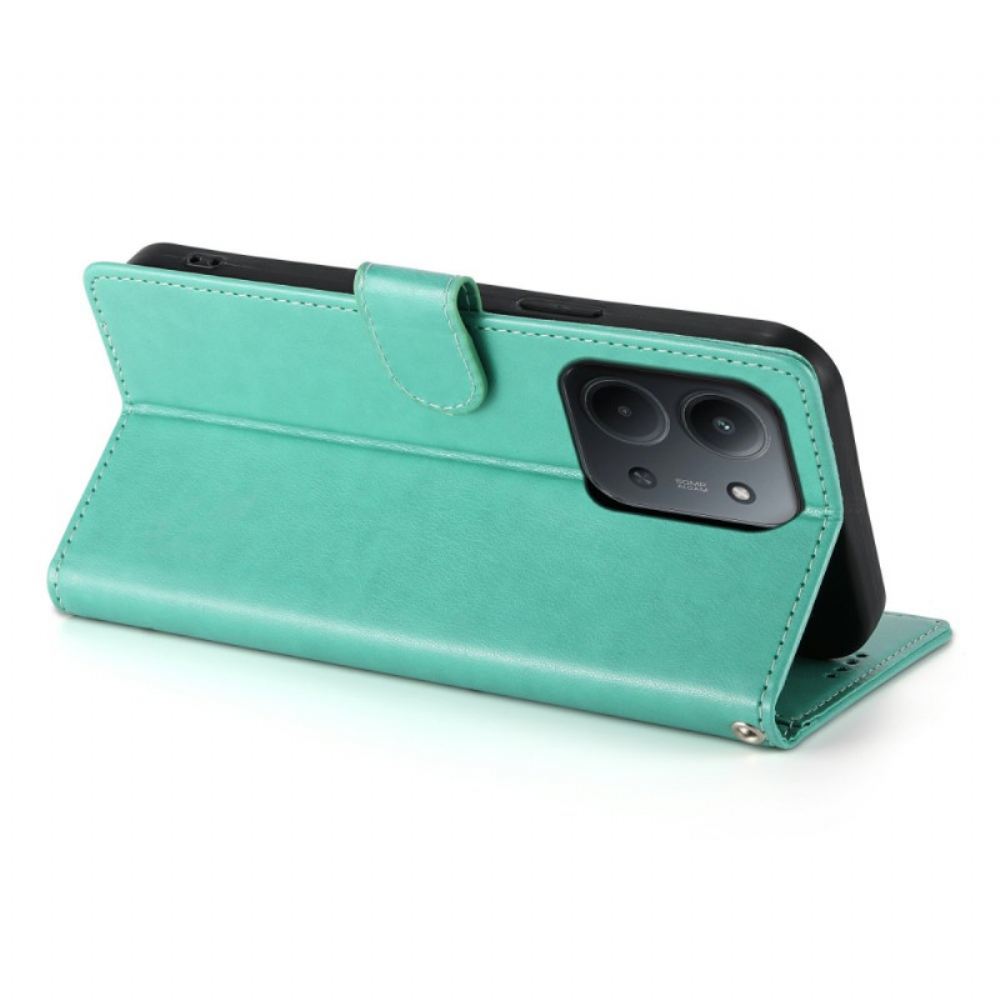 Kožený Kryt Poco C85 Květinový